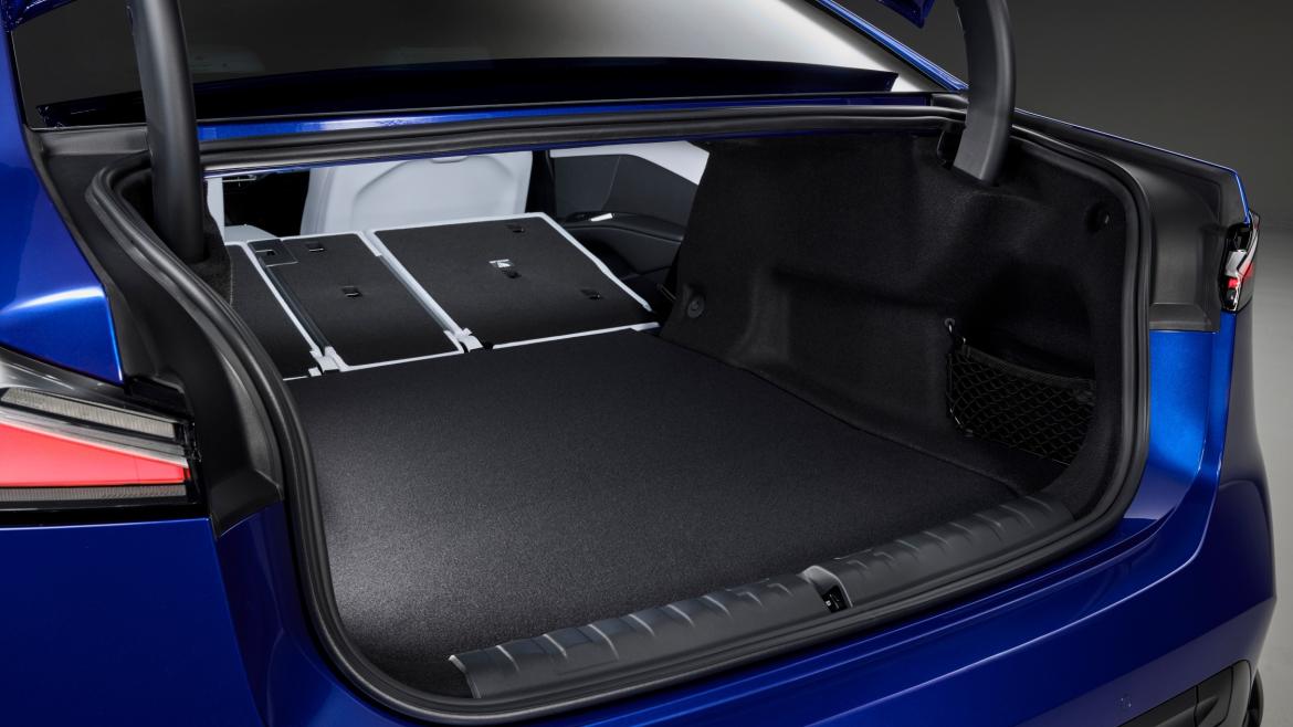 Coffre de la nouvelle BMW i3 avec banquette arrière rabattue